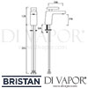 Bristan Pivot Basin Mixer Clicker Waste Tap Dimensions